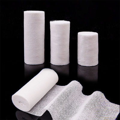 100% Cotton Yarn Gauze Bandage Roll Medical Bandage Dressing Comfortable