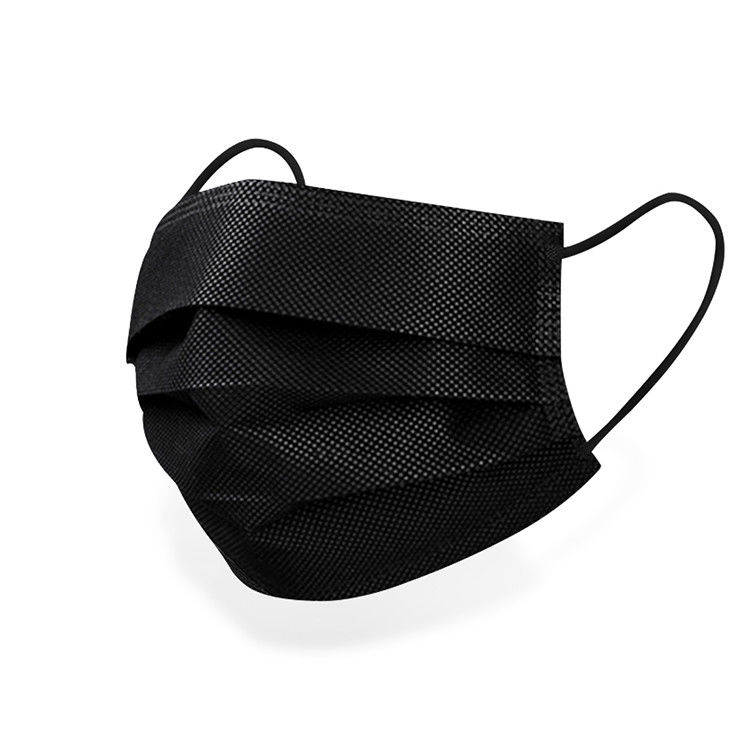 Medical Grade Black Earloop Hospital 3 Ply Surgical Mask Disposable Protective