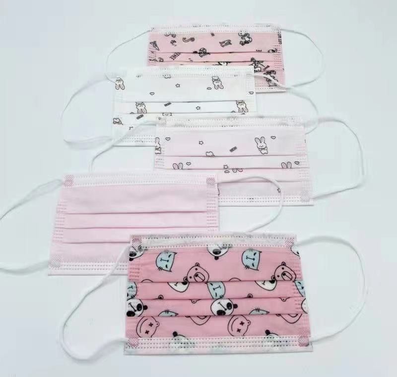 Custom Logo Children's Face Mask Multi-Color Soft And Breathable Facemask